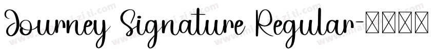 Journey Signature Regular字体转换